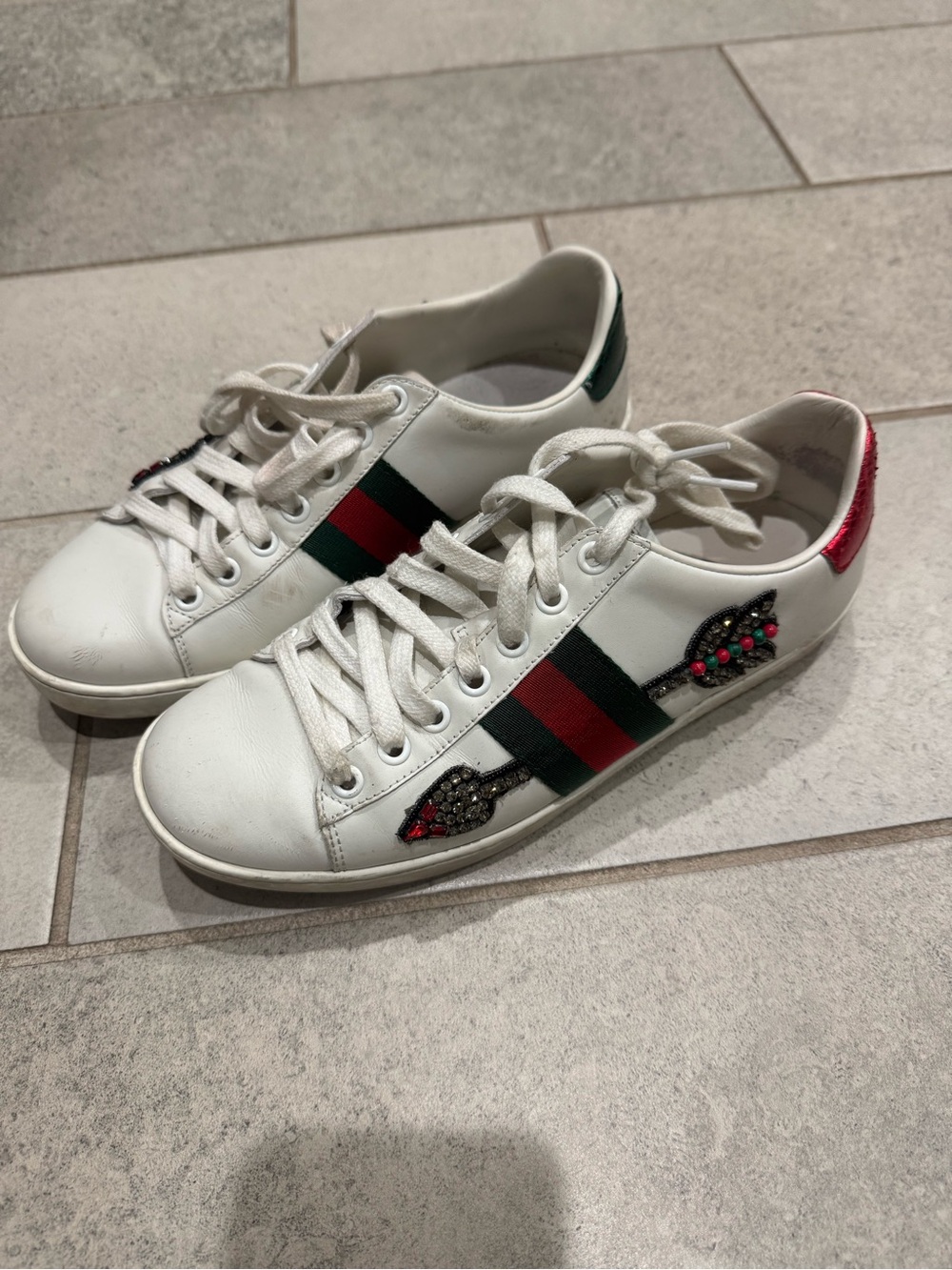 Gucci Shoes Ace Embroidered Sneakers